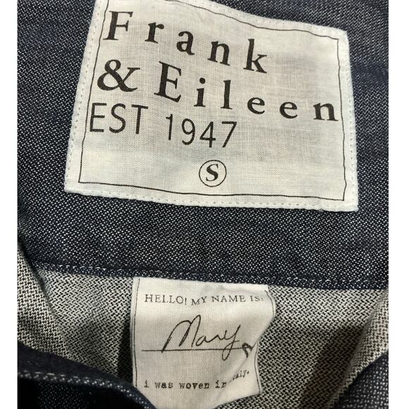 Frank & Eileen Mary Raw Rinse Denim Famous Denim Shirtdress Long Sleeve Small - Picture 13 of 15